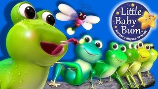 Five Little Speckled Frogs | Part 2 | Nursery Rhymes | By LittleBabyBum!