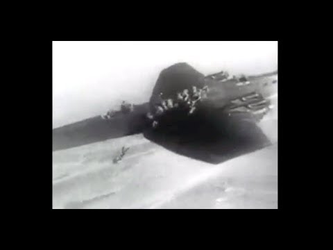 Soviet paratroopers sliding off a Tupolev TB-3, shortly before WW2 (1937)