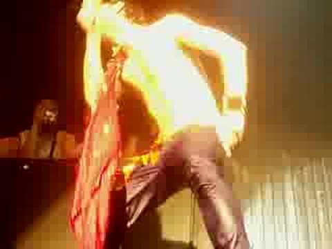 Gogol Bordello - Eugene Hütz on Irving Plaza balcony.