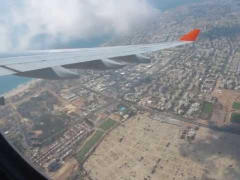 Airbus A330(SU503 Tel-Aviv-Moscow(Sheremetyevo) takeoff from Tel-Aviv at day.
