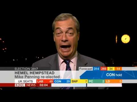 Nigel Farage General Election Night 9 june