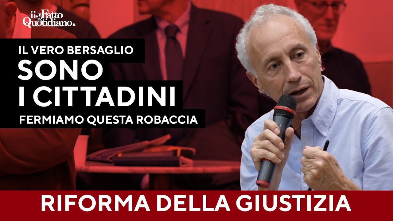 Travaglio: “Le vere vittime della riforma sono i cittadini. Votiamo per fermare questa robaccia”