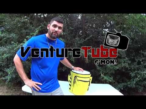 The BOOZIE BUCKET!  Rugged Soft/Hard cooler Rod Holder Bait Bucket Seat