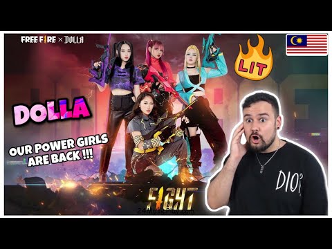 REACTION TO MALAYSIAN GIRLGROUP (M-POP): Free Fire X @DOLLA - FIGHT [NEW BOP!!!]
