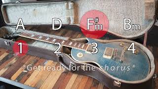 Backing track in the key of A (A, D, F#m, Bm)