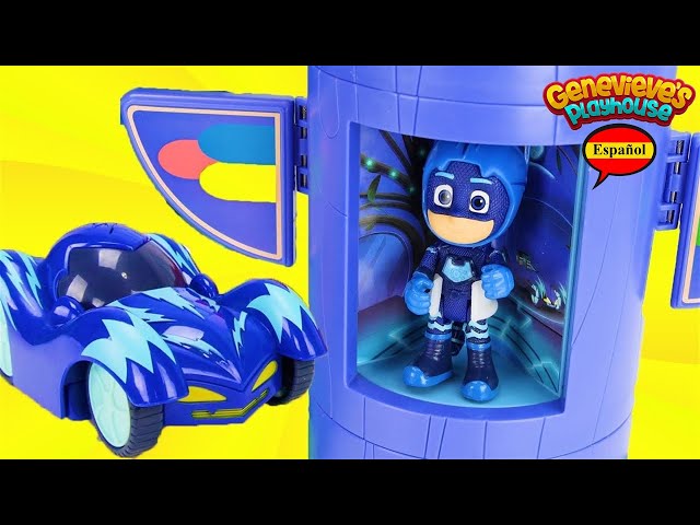 Vídeo relacionado con PJ Masks Power Heroes - Base de Operaciones PJ Power - Set de Juego Coche y Figura - Juguetes niños y niñas