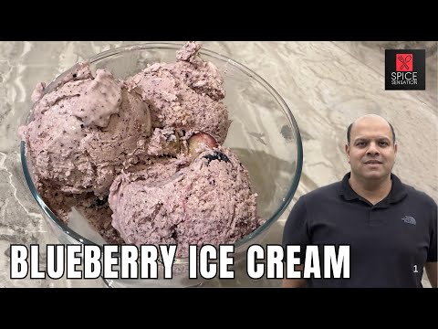 Ultimate Blueberry Ice Cream - Spice Sensation | Easy Blueberry Ice Cream for Beginners made at home