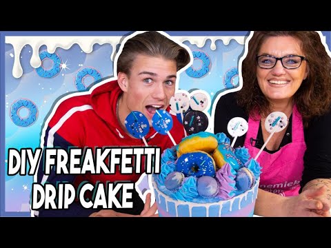 Deleukstetaartenshop + YoursToday & Levy Jansen: DIY FREAKFETTI DRIP CAKE