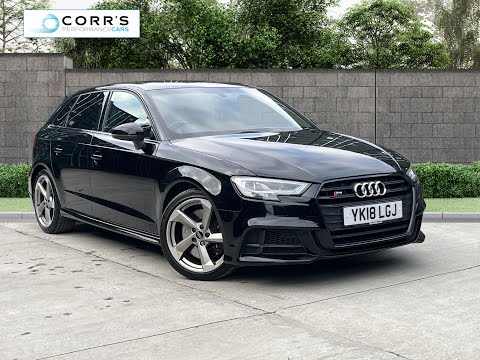 2018 AUDI S3 2.0 TFSI Black Edition Sportback 5dr Petrol S Tronic quattro Euro 6 (s/s) (310 ps)
