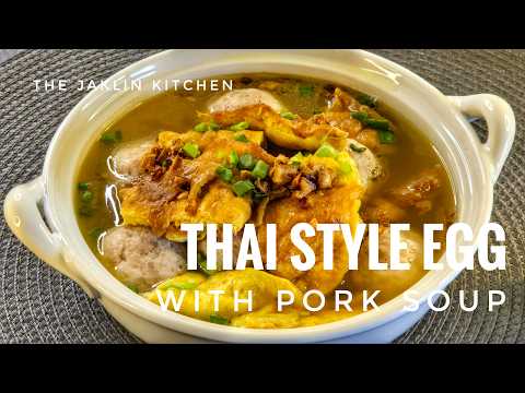 Light, nourishing, and full of flavour — our go-to Thai style Egg with Pork Soup recipe!