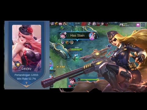 LESLEY 12000 MATCH || BEST BUILD AND FAST FARMING BY KEDER | mobile legends