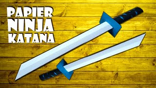 Katana Ninja Schwert basteln Spielzeug aus Papier - katana sword toy DIY craft [4K]