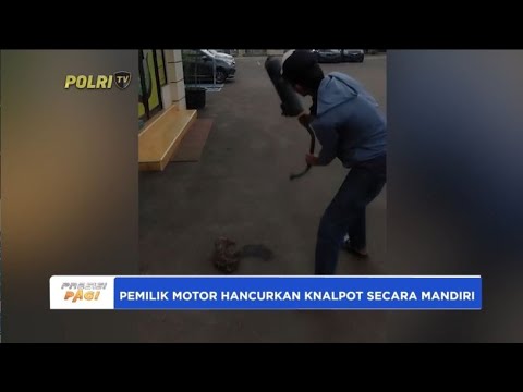 PEMILIK HANCURKAN MANDIRI KNALPOT MOTORNYA YANG TIDAK STANDAR