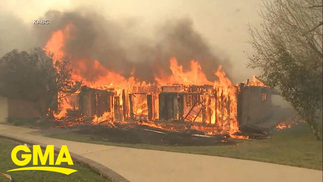 Brush fires fueled by powerful winds hit Southern California