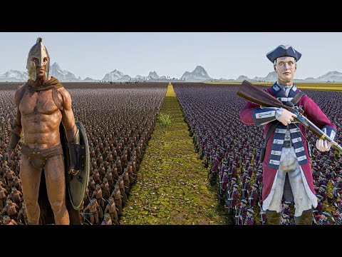 1 MILLION SPARTANS vs 100.000 RED COATS - Ultimate Epic Battle Simulator 2 UEBS 2