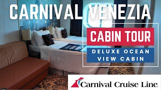 Cruise Ship Cabin Tours - Carnival Venezia Cabin Tour - Deluxe Ocean View Cabin 2412