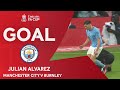 GOAL | Julian Alvarez | Manchester City 6-0 Burnley | Quarter-Final | Emirates FA Cup 2022-23
