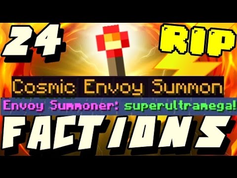 "SUMMONING THE WORST ENVOY EVER! BIGGEST FAIL!" Minecraft Factions Cosmic Pvp Ice Planet #24