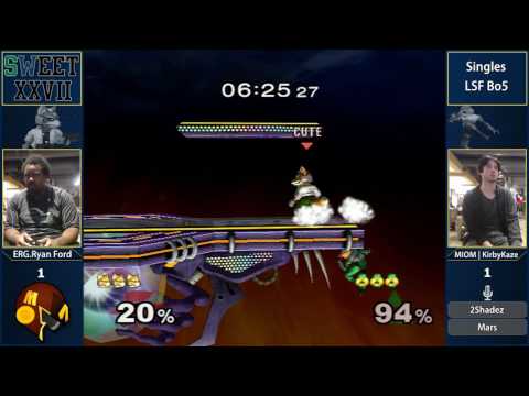 SWEET 27 - ERG.Ryan Ford (Fox) vs MIOM | KirbyKaze (Sheik) - SSBM LSF