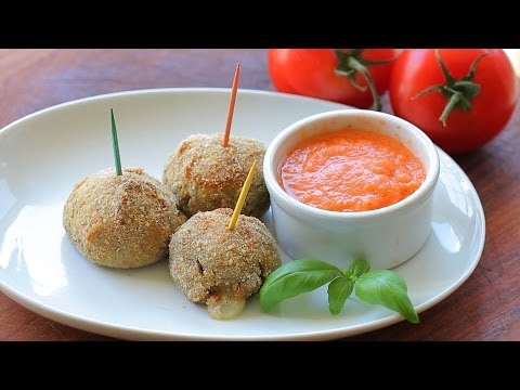 Baked eggplant mozzarella croquettes - Toddler Meals Recipe