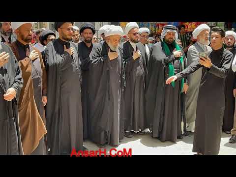 ⁣المرجع الديني الشيخ محمد السند  خرج عزاء إلى حرم أمير المؤمنين (ع) في يوم شهادة الإمام الصادق (ع)