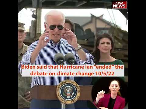 Biden Praises DeSantis on Hurricane Ian, Says the Storm 'Finally Ended' the Climate Debate (October 5, 2022)