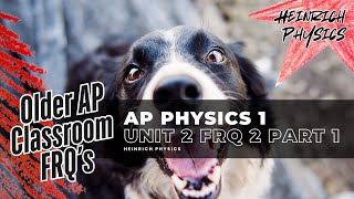 AP PHYSICS 1: Unit 2 FRQ 2 Part 1 (AP Classroom)