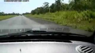preview picture of video 'FLAGRA! Caminhoneiro dorme ao volante, e se acidenta! Perseguição BR316 Policia Rodoviaria'