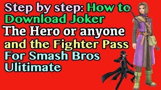 How to Get BANJO Kazooie, Joker, Terry, The Hero & Fighter Pass DLC in Smash Bros - Nintendo Switch