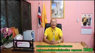 รายการนายกพบประชาชน สรุปผลงานเดือนพฤษภาคม 2568