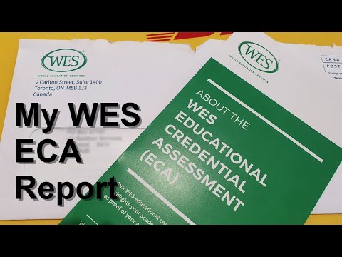 My WES ECA Report || CANADA PR
