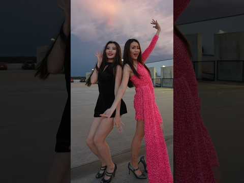 Turning 45 year old Chinese Mom into K-pop dancer🤣 my daughter’s dress!#flower #mom