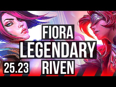 FIORA vs RIVEN (TOP) | 17/0/10, 10 solo kills, Legendary, 500+ games | KR Master | 25.23