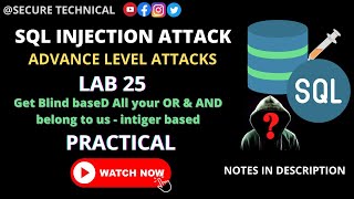 lab 25 - sql injection vulnerability | attacks | 2022 |course | explained | #part25