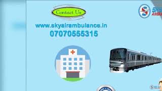 Select Hi-class MICU Setup Train Ambulance Service in Guwahati