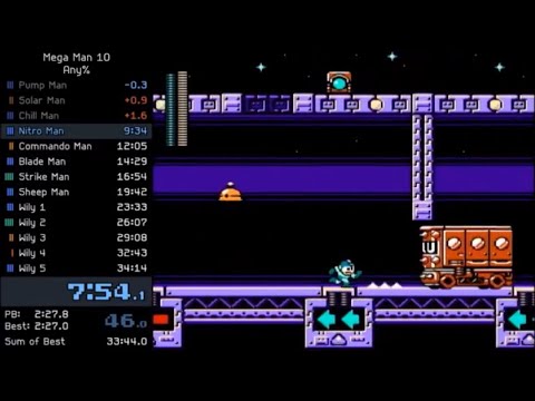 Mega Man 10 World Record Speedrun in 34:12 by Chlorate