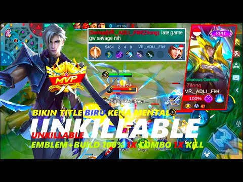 KETEMU SI "LATE GAME" KANG JILONG TITLE BIRU ! BUILD DARI TOP AMON NGE-BURST BANGET - MOBILE LEGENDS