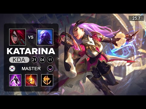 Katarina vs Ryze Mid - KR Master - Patch 25.7 Season 15