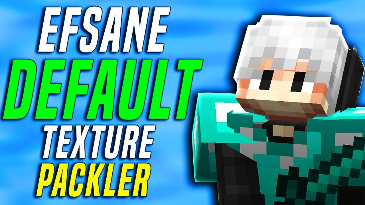 EFSANE DEFAULT TEXTURE PACKLER! - minecraft bedwars, skywars, hd, fps boost arttıran 1.8.9 texture