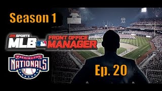 MLB Front Office Manager   Washington Nationals Season 1   - Ep  20 Game Against The Mets