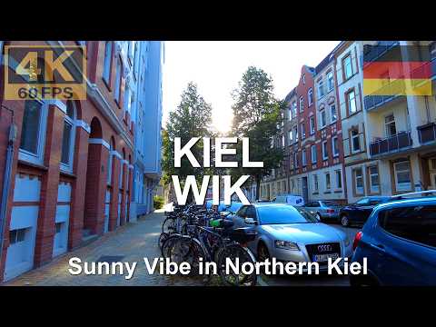 KIEL-WIK, Germany 🇩🇪 in 4K | 2024 | Walk through quiet Side-City of Kiel