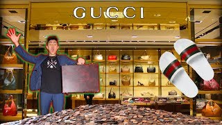 BUYING GUCCI FLIP FLOPS WITH PENNIES!