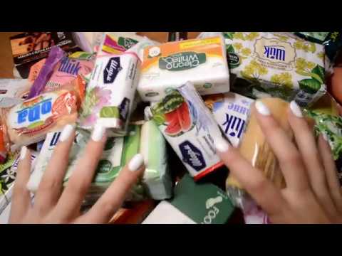 SOAP HAUL. ASMR. Opening, tapping, scratching. Много мыла.