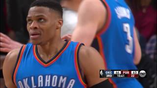 Russell Westbrook - Oklahoma City Thunder - Damian Lillard - Portland Trail Blazers