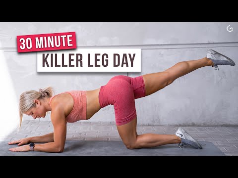 30 MIN KILLER LEG WORKOUT - Lower Body, No Equipment, No Repeat - (HIIT IT HARDER DAY 23)