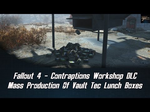 Fallout 4 Contraptions Workshop DLC Mass Production Of Vault Tec Lunch Boxes