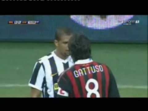 Gattuso VS Felipe Melo |:| Friendly AC Milan VS Juventus