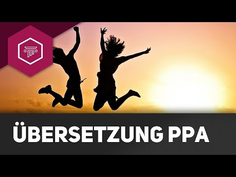 Partizip Präsens Aktiv - Übersetzung