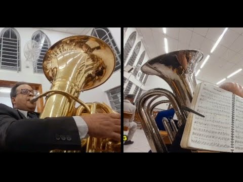 QUE PRAZER É ANDAR COM CRISTO, HINO 320 CCB HINÁRIO 5, CULTO IVOTURUCAIA, TUBA KING.