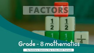 Factors - Grade 8 - Mathematics - National Curriculum I English Medium